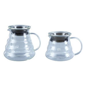 400 ml/600 ml เครื่องชงชากาต้มน้ําเบียร์กาแฟเซิร์ฟเวอร์หม้อกาแฟแก้วพร้อมที่จับไม้ - Product Image 5