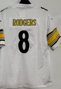 Jersey Sepak Bola Pendek Bordir Baru Pittsburgh 97 Cameron Heyward 4 DK Metcalf 8 Aaron Rodgers 90 T.J. Pakaian Sepak Bola Amerika - Product Image 6