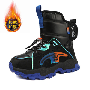 Novos Estilos Inverno Alta Qualidade Única Botas para Crianças de Pelúcia Quente Anti-slip Meninos Meninas Sapatos Ao Ar Livre 33-38 Exportação EUA Hot Vendors - Product Image 4