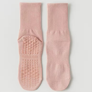 Custom Logo Grip Pilates <b>Socks</b> for Women 90% Cotton Knitted Compression Crew Yoga Athletic <b>Socks</b> - Product Image 5