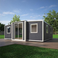 Casa Container Prefabbricata Modulare Espandibile in Acciaio e Pannelli Sandwich di Alta Qualità per Uffici Mobili e Spazi di Lavoro all'Aperto