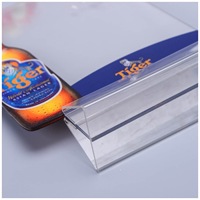 Support de menu en acrylique transparent haute qualité avec impression UV, support de signalisation à double face, support de table pour restaurant