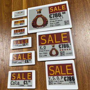 Novedad: Etiqueta Electrónica de Precio para Estantes de 2.4Ghz y 2.13 Pulgadas, Sistema de Etiquetado para Almacenes, Etiqueta Electrónica ESL con Pantalla de Tinta Electrónica - Product Image 1