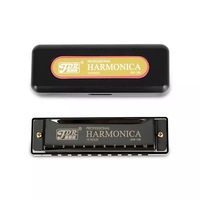 Wholesale JDR-10B Entry Level 10 Holes C Tone Blues Harmonica Instrument for Beginner Custom logo
