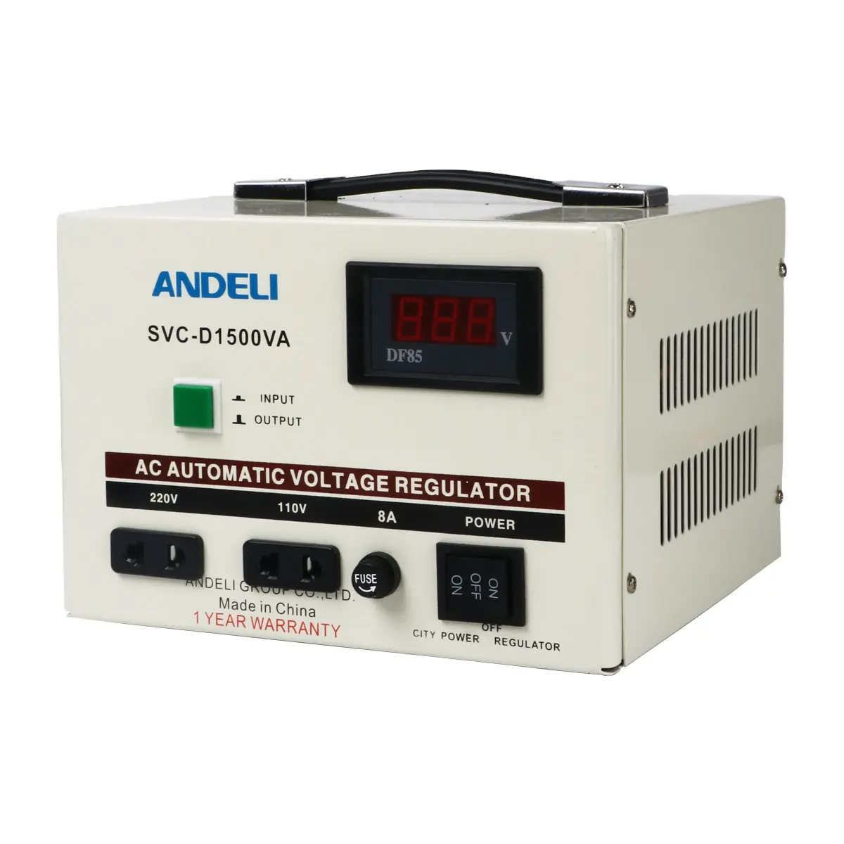 ANDELI SVC-D1500VA Automatic Voltage Stabilizer LED