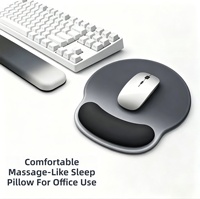 Tapis de souris ergonomique en silicone avec repose-poignet souple pour le bureau – Accessoire informatique