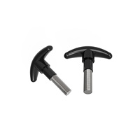 Boutons en T en bakélite M8 M10 M12 M16 avec poignée en acier inoxydable pour serrage manuel, idéaux pour le serrage de meubles et de poignées d'instruments