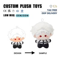 Rain Sound Factory Faible MOQ Porte-clés en peluche Kpop personnalisés sur mesure, jouets porte-clés en peluche personnalisés