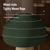 Griffoir pour chat durable avec colonne en sisal intégrée, design vertical en forme de champignon, ne perd pas ses fibres