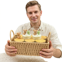 Niedliche Bären-Sukkulenten-Sojawachs-Duftkerze Heimdekoration Souvenir Großhandel