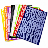 Vinyle thermocollant en velours floqué 3D en relief, lettres et chiffres en PET, pour vêtements, logo personnalisé, couleur pleine