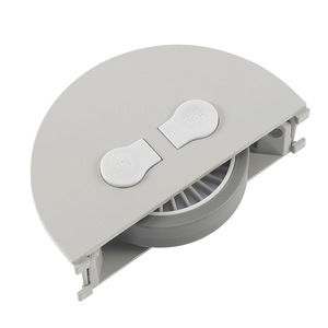 BETOCI Half Moon Caster With Brake Silent Polyurethane <b>Wheel</b> For Sliding Table Plate Mount - Product Image 5