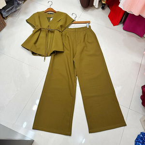Traje Elegante <span class=keywords><strong>de</strong></span> Color Sólido al por Mayor, Traje <span class=keywords><strong>de</strong></span> <span class=keywords><strong>Mujer</strong></span> <span class=keywords><strong>de</strong></span> Alta Calidad, Chaleco sin Mangas con Cinturón, Logotipo Personalizado, Directo <span class=keywords><strong>de</strong></span> Fábrica - Product Image 4