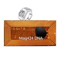 Étiquette RFID personnalisée 13,56 MHz 15693, autocollant miniature imperméable avec puce Slix, antenne en cuivre miniature, antenne FPC souple et flexible, étiquette NFC