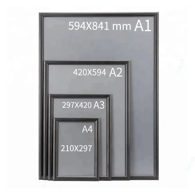 A3 A4 Movie Posters Snap Frame Aluminum Snap Clip Frame Profile Aluminum 27x40 Poster Frame
