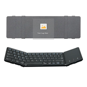 Với Touchpad Mini Gấp Bàn Phím Màu Xanh Răng Có Thể Gập Lại Bàn Phím Không Dây Cho Microsoft Bề Mặt Đi 2 Pro 3 4 5 6 7 X Máy Tính Bảng Trường Hợp - Product Image 2