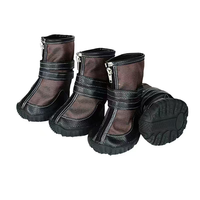 Bottes de chien professionnelles en gros pour l'extérieur, robustes, antidérapantes, avec semelle en caoutchouc, chaussures imperméables pour animaux de compagnie, bottines de randonnée pour grands chiens