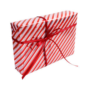 Fábrica al por mayor 80g cumpleaños personalizado lujo 43cm X 3M rollo de papel metálico papel de regalo para embalaje - Product Image 1