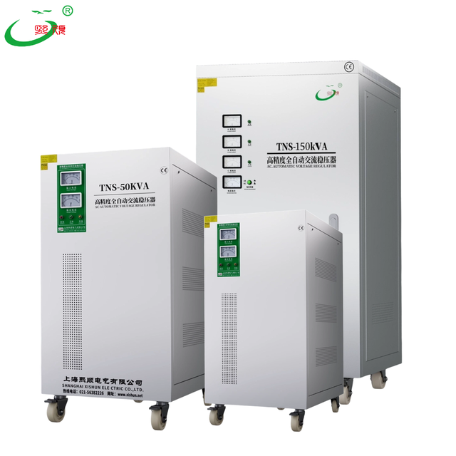 SVC Three-Phase Copper Automatic AC Power Stabilizer and Voltage Regulator with 380V 1% Output and <1.5s Response Time