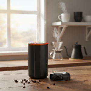 Molinillo <span class=keywords><strong>de</strong></span> <span class=keywords><strong>Café</strong></span> Eléctrico Home <span class=keywords><strong>Barista</strong></span> <span class=keywords><strong>de</strong></span> 70 g <span class=keywords><strong>de</strong></span> Capacidad, Negro y Naranja, Elegante Molinillo <span class=keywords><strong>de</strong></span> Especias <span class=keywords><strong>con</strong></span> Protección <span class=keywords><strong>de</strong></span> Seguridad y Cámara <span class=keywords><strong>de</strong></span> Molienda Desmontable - Product Image 2