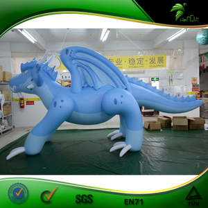 Figura inflable de dibujos animados para niños, modelo de globo inflable de dragón azul, disfraz de muñeca de Animal - Product Image 1