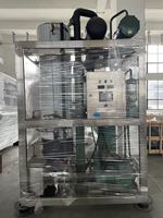 Machine à glace industrielle automatique de 1 tonne avec compresseur, pompe et moteur à refroidissement par eau pour hôtels et services de restauration, transformation alimentaire