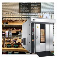 Four à pain rotatif multi-ventilation à 32 plateaux avec circulation d'air chaud et rotation de cadre à 360 degrés, machine à combustion Baide