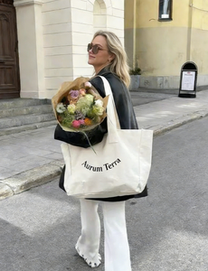 Eco Friendly Extra <b>Large</b> Custom Bolsa De Lona Reusable Gym Cotton Canvas Tote <b>Bag</b> With Logo Printing for Shopping Travel Outdoor - Product Image 3