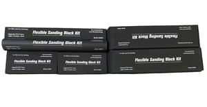Kit de ponçage 7 pièces, bloc abrasif pour le travail du bois, la <span class=keywords><strong>carrosserie</strong></span> automobile, léger, flexible, dur - Product Image 1