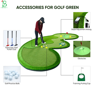 Green de Práctica de <span class=keywords><strong>Golf</strong></span> Portátil Personalizado de 18 Hoyos con Borde que Evita que las Pelotas se Salgan, Césped Artificial, <span class=keywords><strong>Mini</strong></span> Green de Práctica de <span class=keywords><strong>Golf</strong></span> - Product Image 6