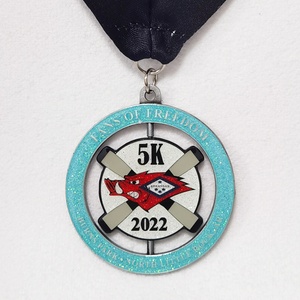 Medalla de Metal Personalizada para Corredores de Maratón y 5K, Premio Deportivo con Cinta - Product Image 4