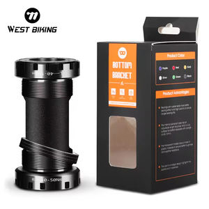 West Biking-soporte inferior <span class=keywords><strong>hueco</strong></span> para bicicleta BB, 68-73mm, tornillo roscado de aleación de aluminio, <span class=keywords><strong>eje</strong></span> de bicicleta resistente al agua, juego de manivela, piezas de <span class=keywords><strong>eje</strong></span> - Product Image 1