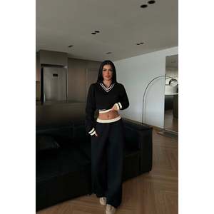 Black Comfortable Windproof Breathable Nylon Turtleneck <b>Tracksuit</b> Custom Designed Streetwear for Winter Plus Size Fit Logo Print - Product Image 4