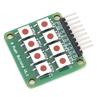 Clavier 2x4 Clavier 4x2 8 boutons poussoirs V1.00 Module clavier matriciel pour Arduin0 AVR PIC ICs