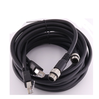 Câble Ethernet M12 8 broches X codé vers RJ45, longueurs 1m/2m/3m/5m/10m/20m