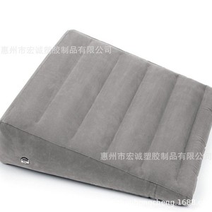 Inflatable Triangular Pad For Side Lying Grey Adult Bed <b>Pillow</b> Romantic Use Modern Style - Product Image 4