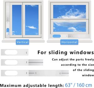 <span class=keywords><strong>Kit</strong></span> <span class=keywords><strong>de</strong></span> <span class=keywords><strong>ventana</strong></span> <span class=keywords><strong>de</strong></span> <span class=keywords><strong>aire</strong></span> <span class=keywords><strong>acondicionado</strong></span> Manual portátil para uso doméstico ajustable 5,9 pulgadas <span class=keywords><strong>de</strong></span> diámetro 59 \ "<span class=keywords><strong>de</strong></span> longitud manguera <span class=keywords><strong>de</strong></span> plástico para - Product Image 4
