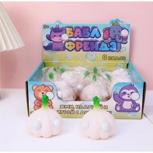 Jouet Squishy Créatif Ail avec Yeux qui S'Éventent, Légume Réaliste, Anti-Stress, Jouet Sensoriel Fidget pour Enfants, Cadeau Amusant - Product Image 6