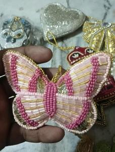 Adorno Festivo Bordado a Mano con Cuentas, Diseño de Caramelo Navideño, Alta Calidad, Color Personalizable, Excelente Precio, Novedad 2025 - Product Image 3