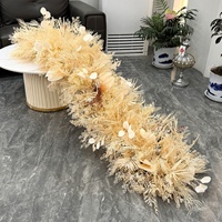 Nouveauté Chemin de table en fleurs artificielles blanches et roses Décoration de mariage Jardins Événements