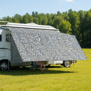 Tenda Parasole Rettangolare Manuale LA01 6x15ft, Accessorio Esterno Durevole per Camper - Product Image 2