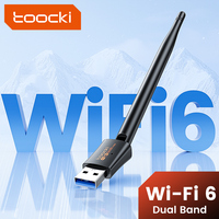 Toocki Adaptateur Wi-Fi USB sans fil MU-MIMO avancé avec antenne à gain élevé pour les jeux en streaming