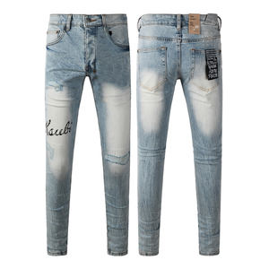 Jeans Ksubi de Diseñador, Estilo Nuevo, Marca Original para Hombre, Tela Elástica, Jeans Rotos - Product Image 1