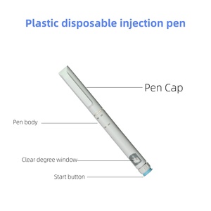 Yigeding - Cartuchos de 3 ml de Bajo <span class=keywords><strong>Precio</strong></span>, Multidosis, de Plástico Desechable, Duraderos, con Certificación CE, Pluma de Inyección de <span class=keywords><strong>Insulina</strong></span> de 60 UI, Varios Colores - Product Image 2