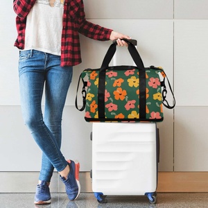 Bolsa de Viaje Aloha con Diseño de Flor Hawaiana, Convertible en Maleta con Ruedas, Ligera - Product Image 6