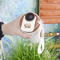 Vente en gros de tasses à café intelligentes en acier inoxydable à double paroi avec affichage de la température, 510 ml, couvercle, logo personnalisé, cadeaux d'affaires, 6 à 12 heures