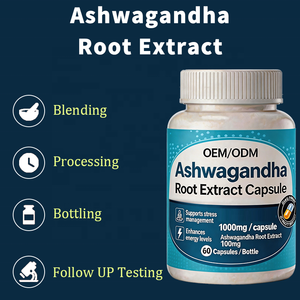 Ashwagandha-Wurzelextrakt-Kapseln 600mg Ashwagandha Unterstützt Stressmanagement & Steigert Energielevel OEM/ODM Nahrungsergänzungsmittel - Product Image 5