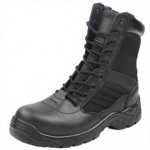 Botas de Senderismo de Combate Negras, Antiestáticas, con Puntera de Acero, Indestructibles, Cómodas, de Cuero Genuino, Zapatos de Seguridad S3 para Invierno - Product Image 3