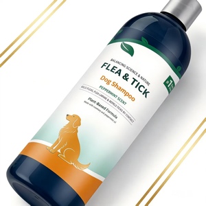 Champú Natural para Perros Contra Pulgas y Garrapatas, Fórmula para el Cuidado <span class=keywords><strong>de</strong></span> Mascotas, <span class=keywords><strong>Repelente</strong></span> <span class=keywords><strong>de</strong></span> <span class=keywords><strong>Piojos</strong></span> y Ácaros, Limpia, Desodoriza, Suaviza el Pelaje y Cuida la Piel - Product Image 1
