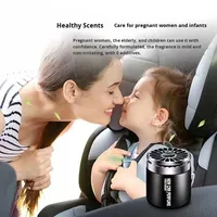 Diffuseur de parfum solide en verre pour voiture, aromathérapie, pour homme, haut de gamme, désodorisant décoratif pour porte-gobelet, alimentation USB, garantie 3 ans, usage professionnel